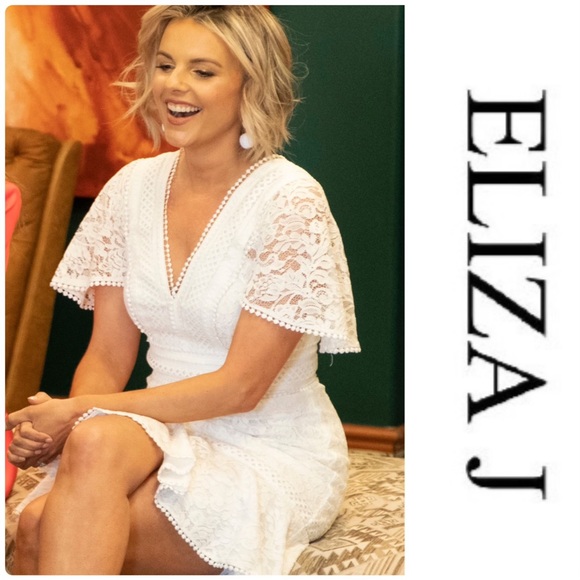 Eliza J Flounce Lace Dress - Picture 2 of 7